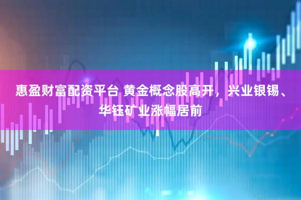 惠盈财富配资平台 黄金概念股高开，兴业银锡、华钰矿业涨幅居前