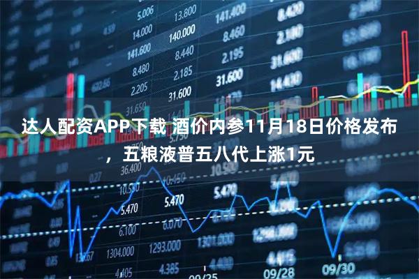 达人配资APP下载 酒价内参11月18日价格发布,五粮液普五八代上涨1元