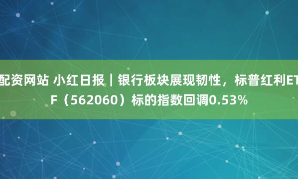 配资网站 小红日报|银行板块展现韧性,标普红利ETF(562060)标的指数回调0.53%
