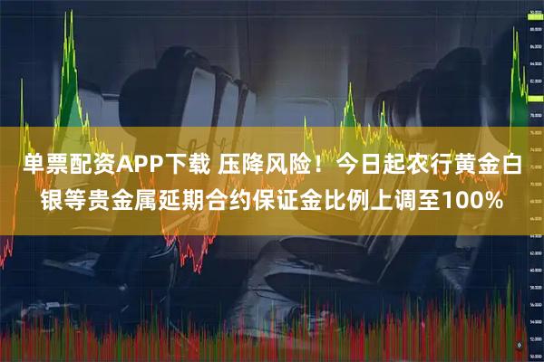 单票配资APP下载 压降风险!今日起农行黄金白银等贵金属延期合约保证金比例上调至100%